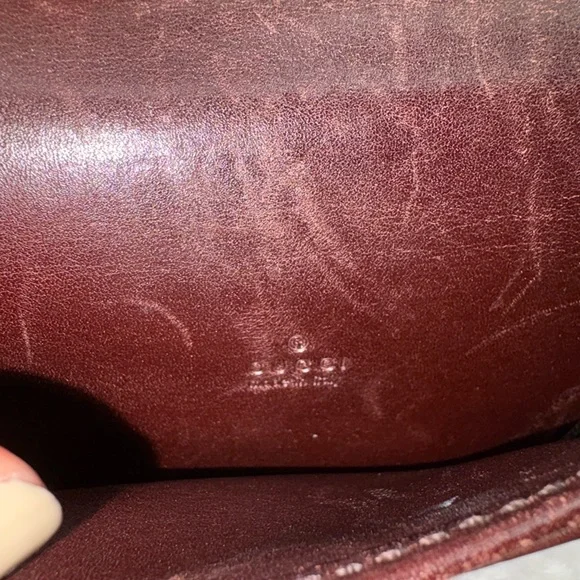 Gucci Dark Brown Monogram Card Holder